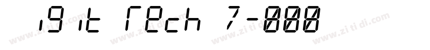 Digit Tech 7字体转换